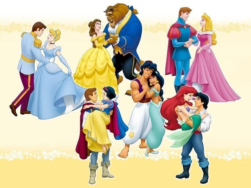 Princesses And Their Prince - Disney Princes With Their Princesses , HD Wallpaper & Backgrounds