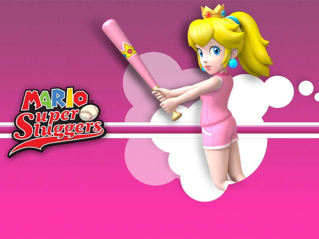 Princess Peach Mario Super Sluggers , HD Wallpaper & Backgrounds
