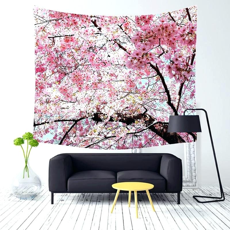 Cherry Blossom Bedroom Custom Mural Wallpaper - Tapestry , HD Wallpaper & Backgrounds