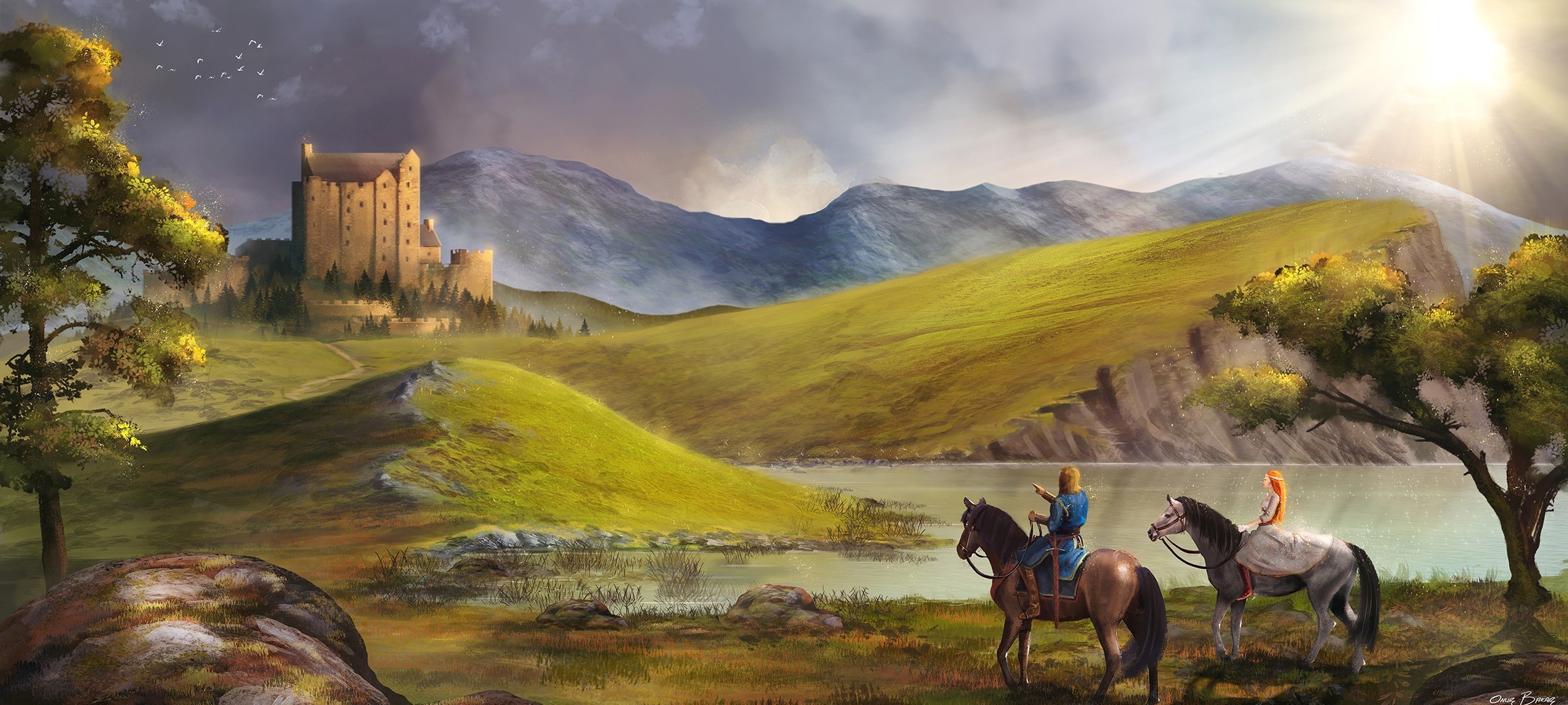 Download Original - Fantasy Princess And Prince , HD Wallpaper & Backgrounds