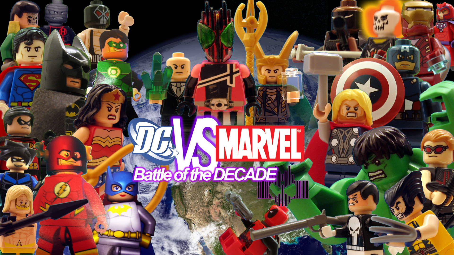 Dc And Marvel Lego , HD Wallpaper & Backgrounds