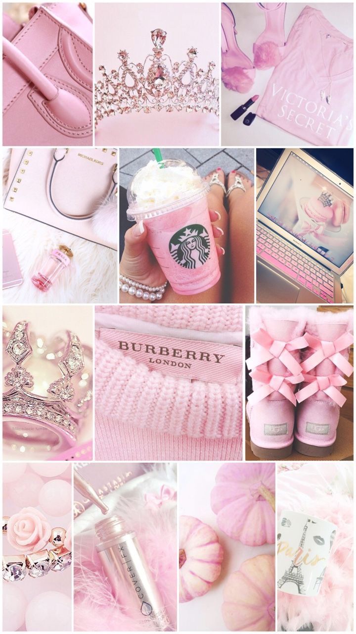 Modern Pink Princess Aesthetic - Cute Girly Collages , HD Wallpaper & Backgrounds