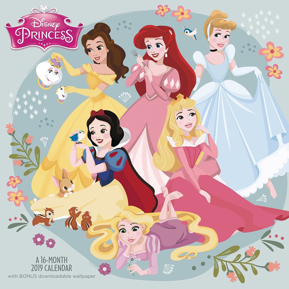 Disney Princess Wall Calendar Calendar July 1, - All Disney Princess 2019 , HD Wallpaper & Backgrounds