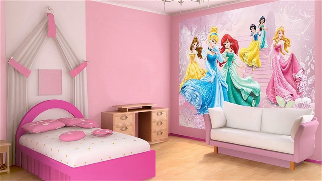 Girls Princess Room Decorating Ideas - Bedroom Design Disney Princess , HD Wallpaper & Backgrounds