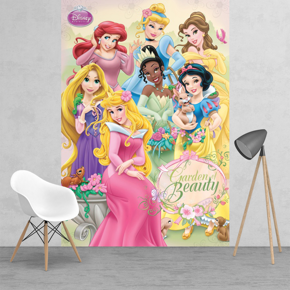 Disney Princess Wall Mural - Snow White And All Princesses , HD Wallpaper & Backgrounds