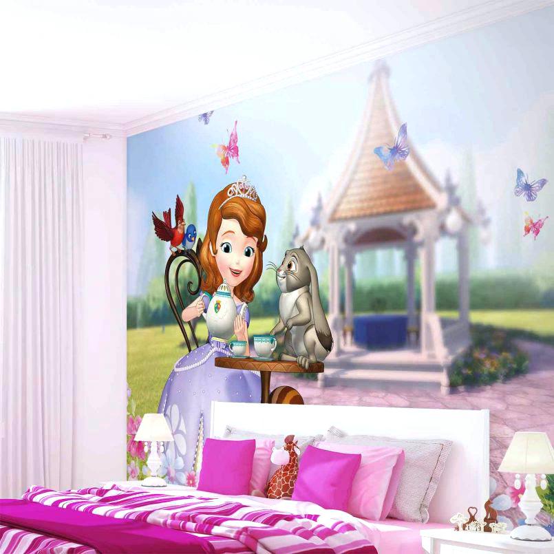 Princess Wallpaper For Bedroom The First Bedroom Large - Beauty And The Beast Wall Mural , HD Wallpaper & Backgrounds