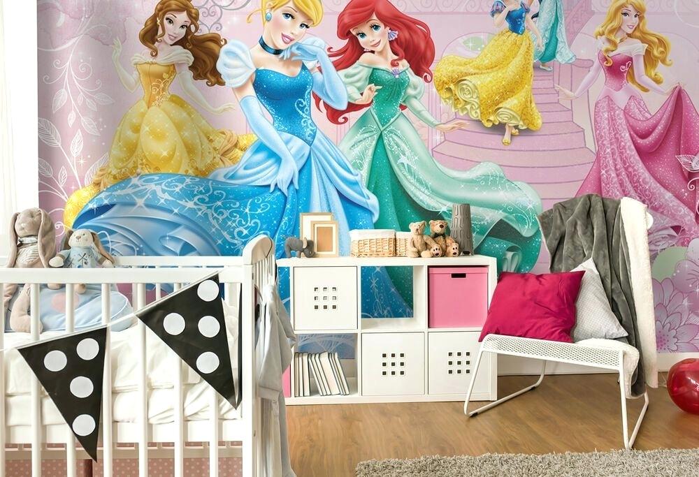 Disney Princess Wall Mural Details About Princess Girls - Papel Pintado Princesas Disney , HD Wallpaper & Backgrounds