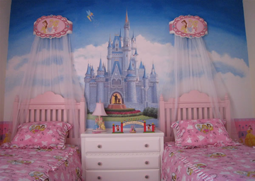 Attractive Disney Princess Bedroom Decor 1000 Images - Habitaciones De Princesas Disney , HD Wallpaper & Backgrounds