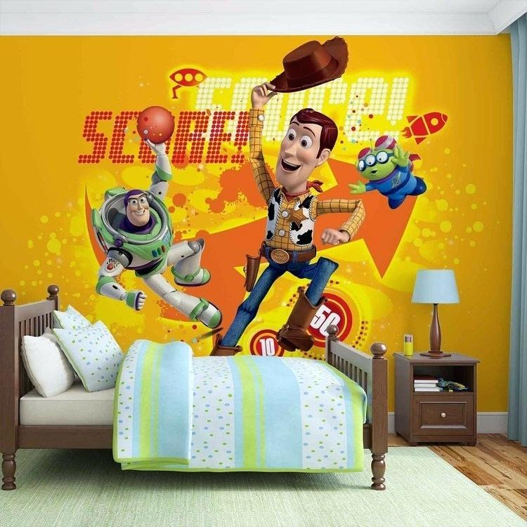 Large Disney Princess Wall Decals Toy Story Paper Mural - Disney Wallpaper For Nursery Room , HD Wallpaper & Backgrounds