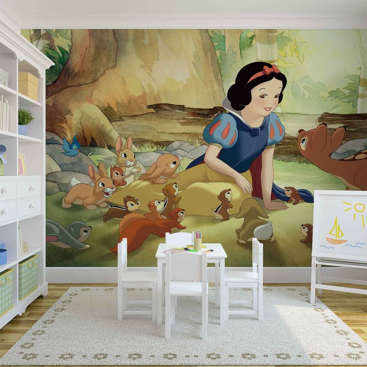 Disney Princesses Snow White Wallpaper Mural - Disney Princess Snow White Wall Mural , HD Wallpaper & Backgrounds