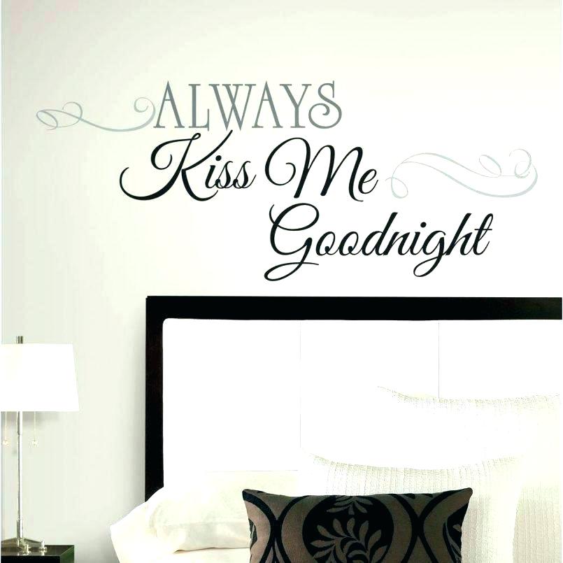 Home Depot Wall Murals Wall Decals For Home Home Depot - Always Kiss Me Goodnight Decal , HD Wallpaper & Backgrounds