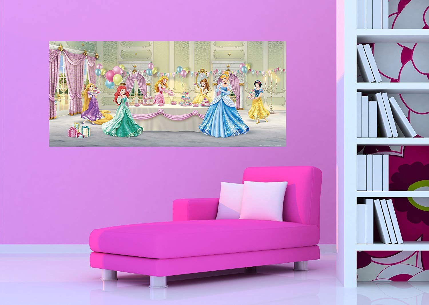Wallandmore Disney Princess Wall Decal Mural For Girls - Beauty Collage Words , HD Wallpaper & Backgrounds