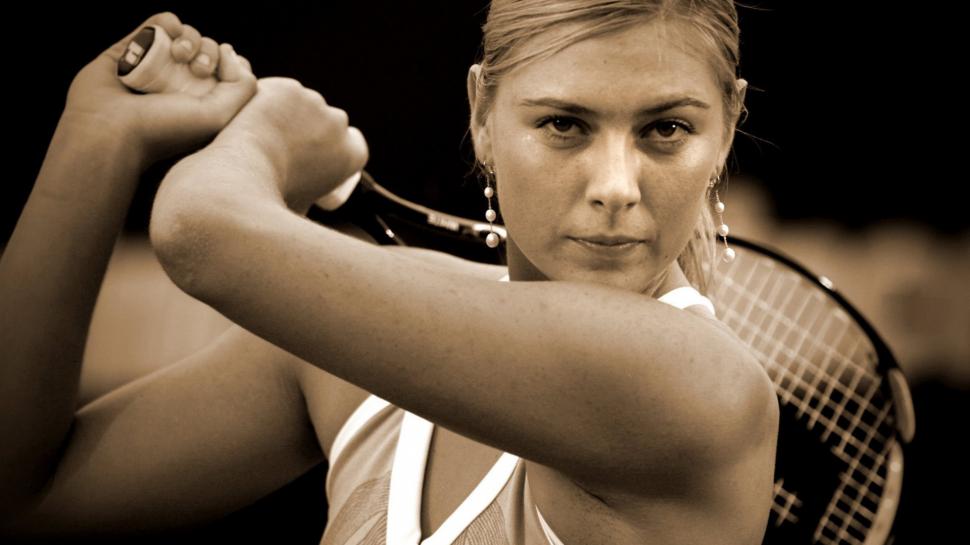 Pretty Maria Sharapova For Desktop Wallpaper - Famous Russian Tennis Player , HD Wallpaper & Backgrounds