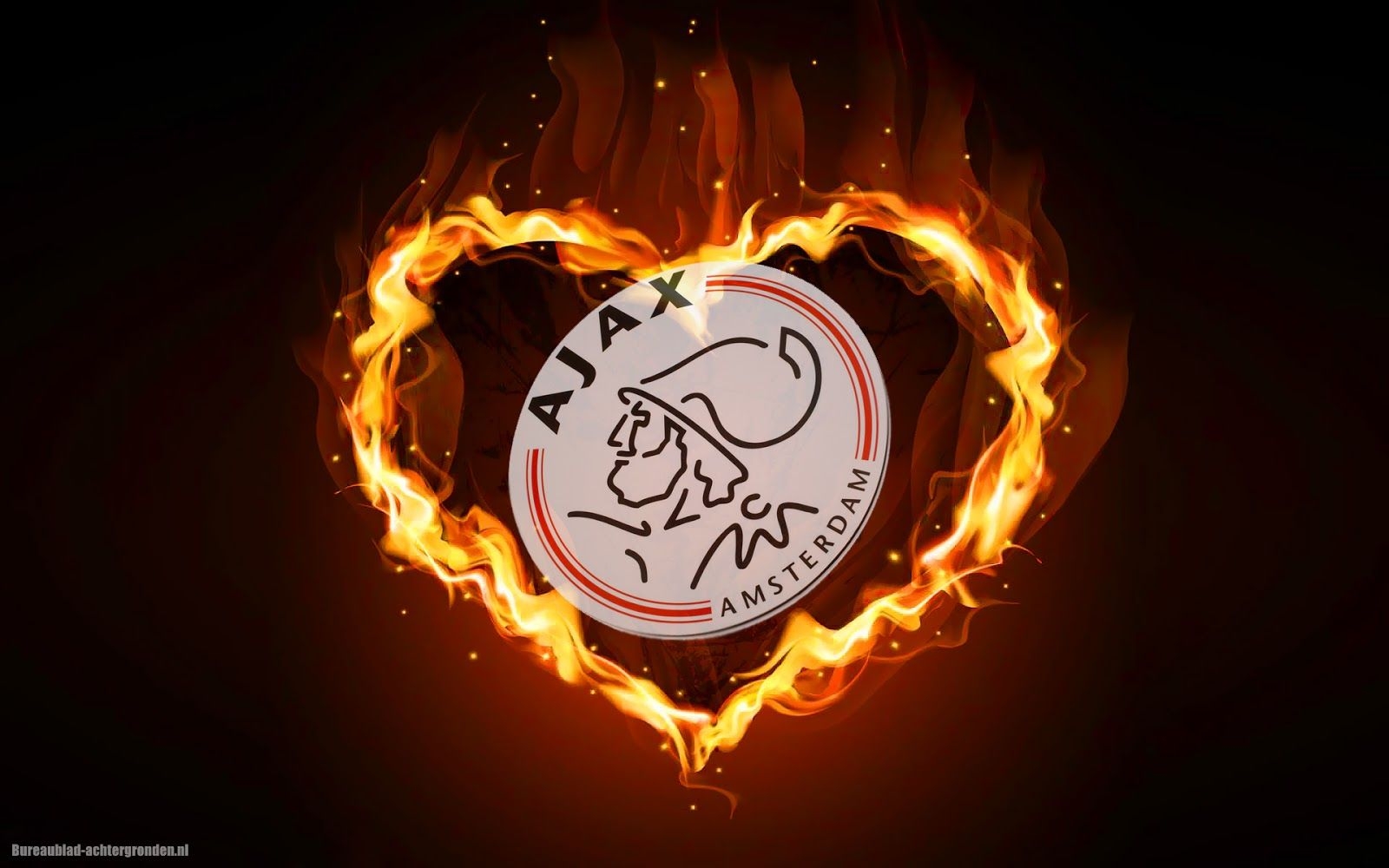 Ajax Amsterdam Wallpaper Iphone - Ajax Logo Hartje , HD Wallpaper & Backgrounds