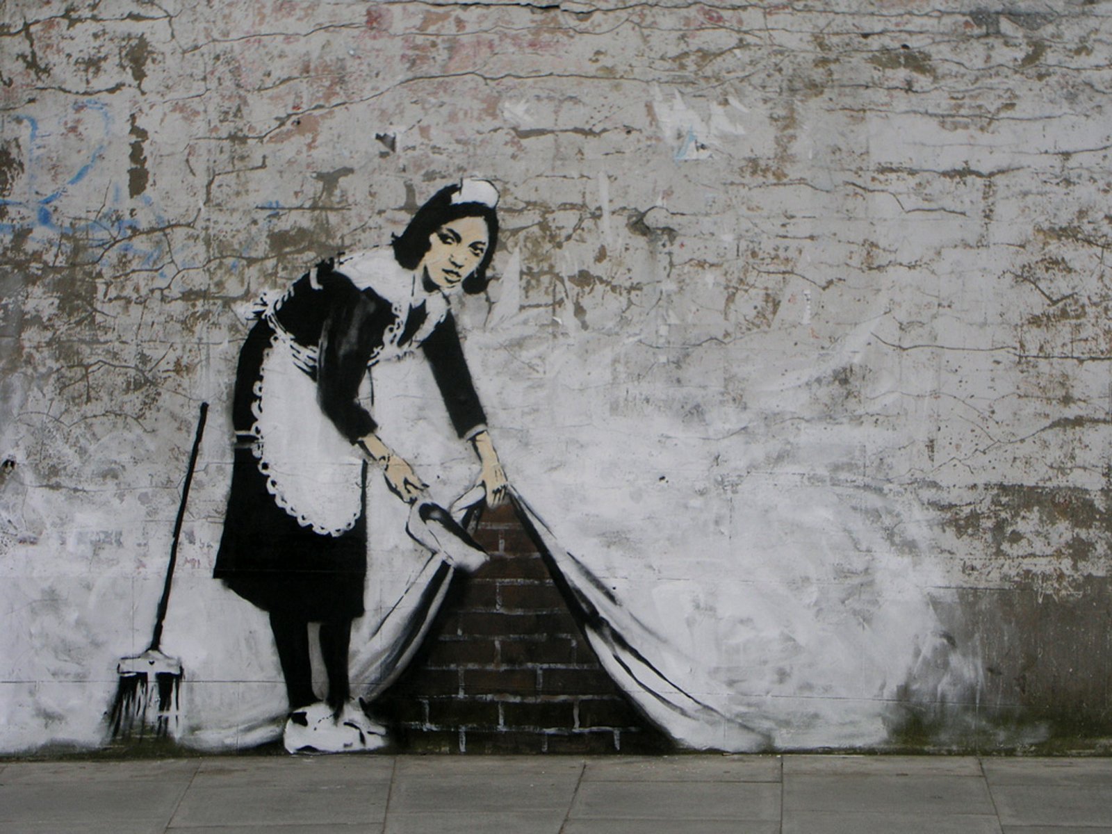 Banksy Iphone Wallpaper - Banksy Graffiti , HD Wallpaper & Backgrounds