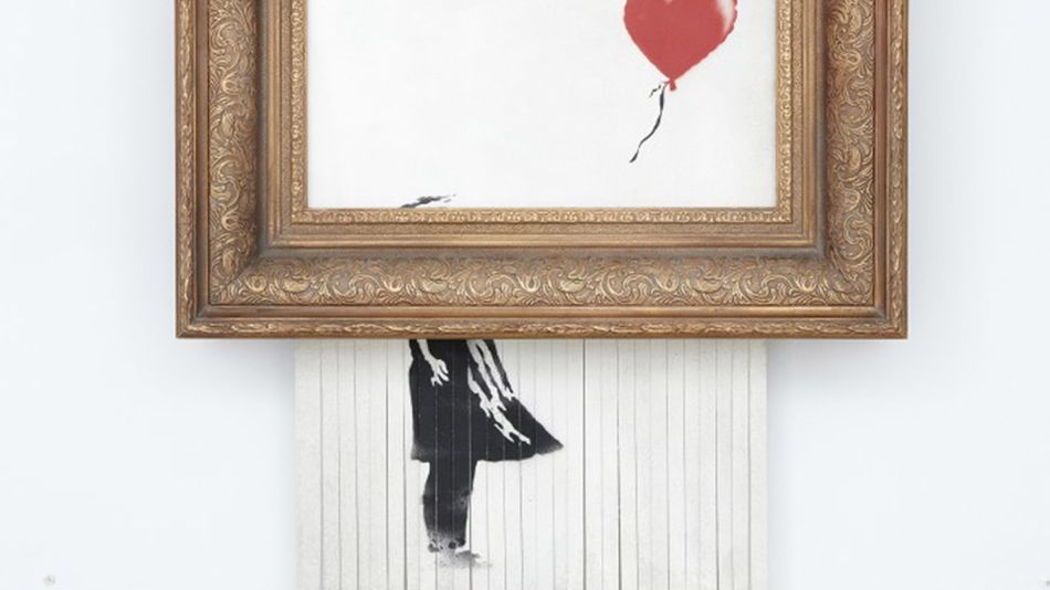 Banksy's Self-shredding Artwork Has A New Title To , HD Wallpaper & Backgrounds