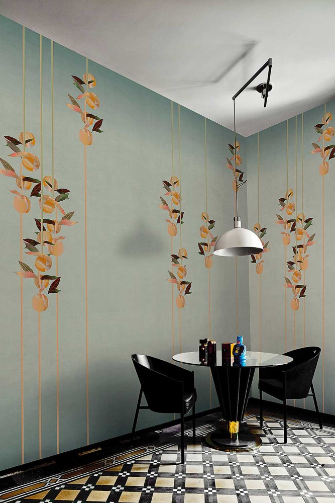 Cristina Celestino Designs Peachy Wallpaper - Interior Design , HD Wallpaper & Backgrounds