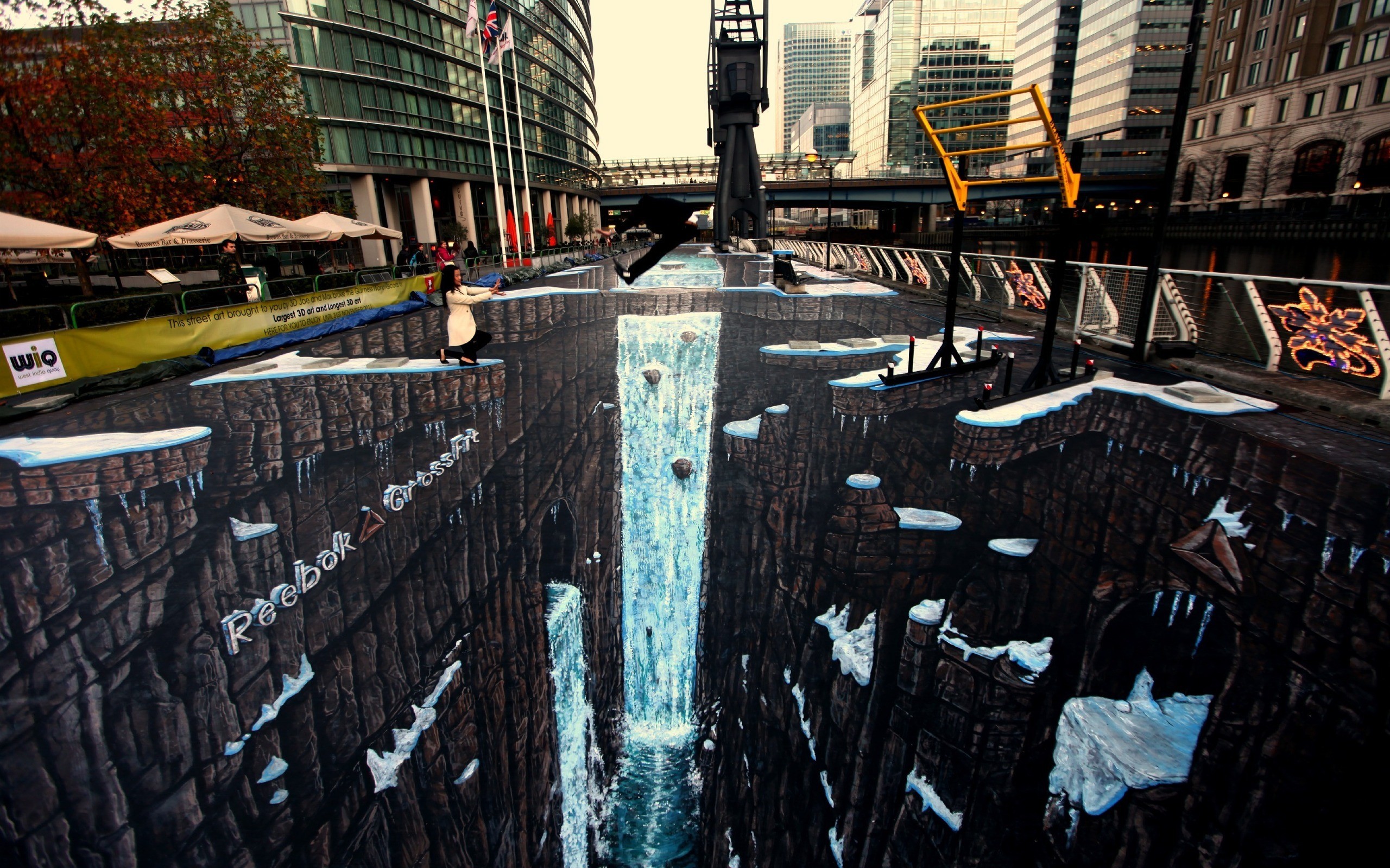 London Artwork Wallpaper - Canary Wharf , HD Wallpaper & Backgrounds