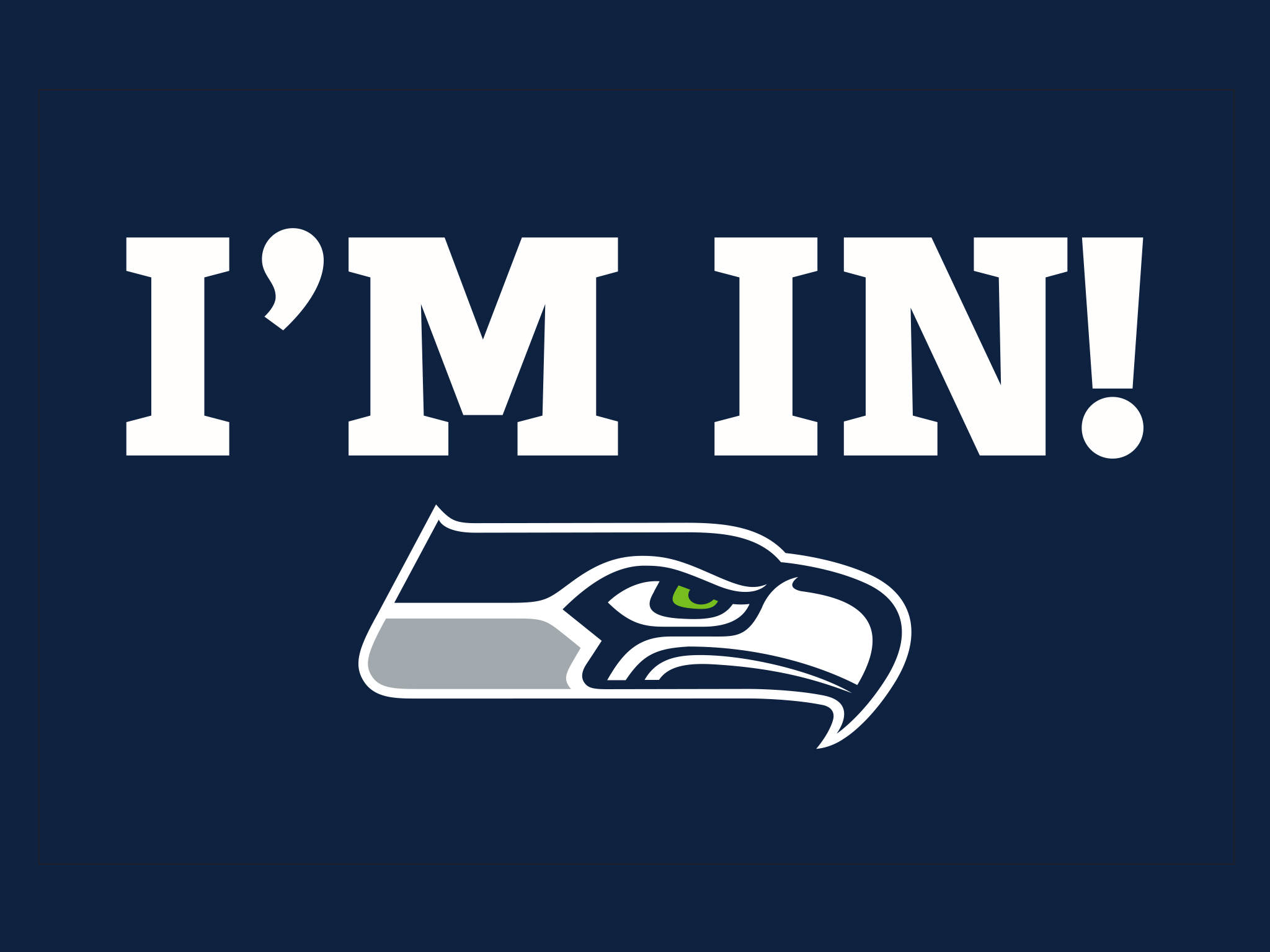 Seahawks Wallpaper - Logo Wallpaper Seahawks , HD Wallpaper & Backgrounds