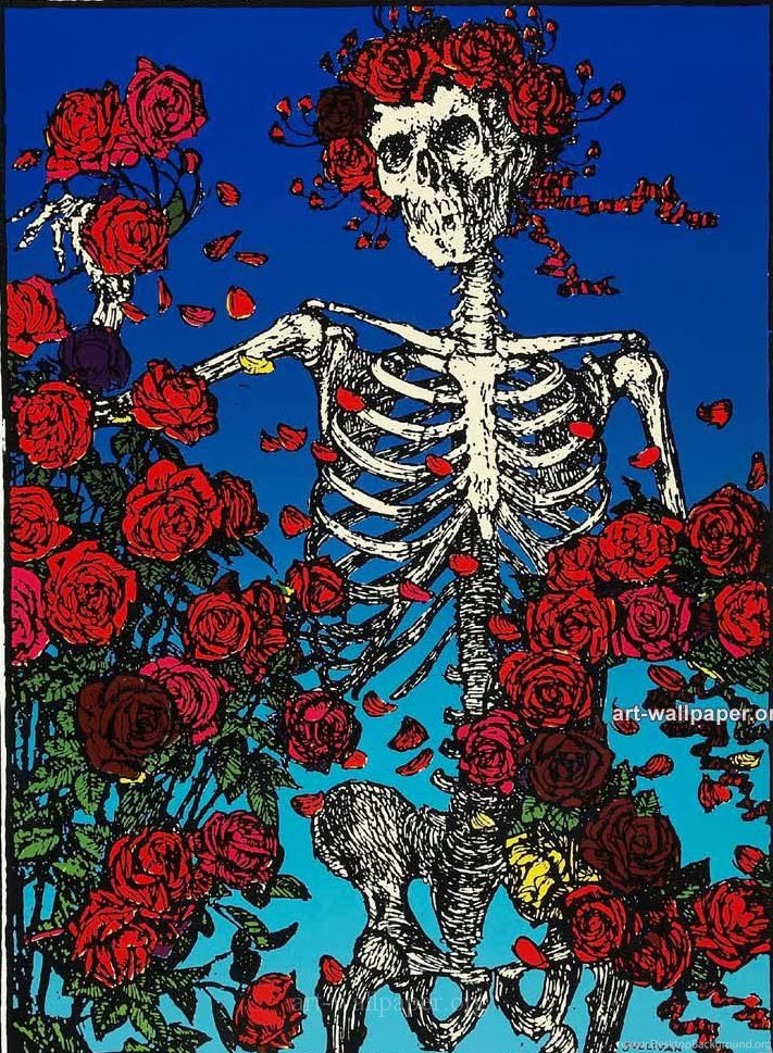 Com Grateful Dead Skull And Roses Wallpapers Desktop Grateful Dead Skeleton Roses Hd Wallpaper Backgrounds Download