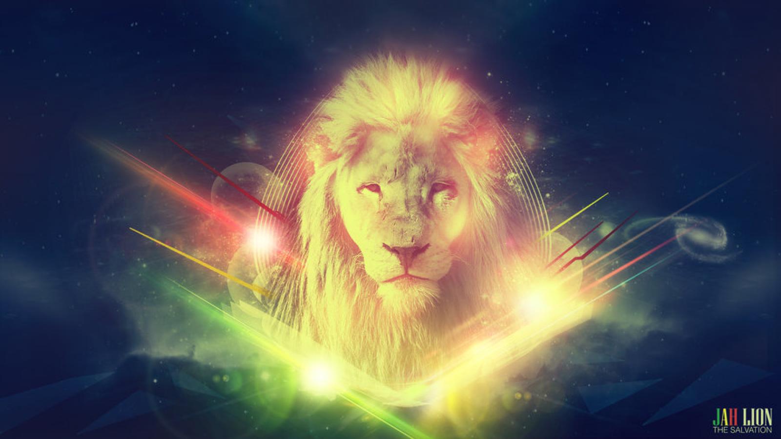 Rainbow Lion Hd Wallpaper - Lion Jah , HD Wallpaper & Backgrounds