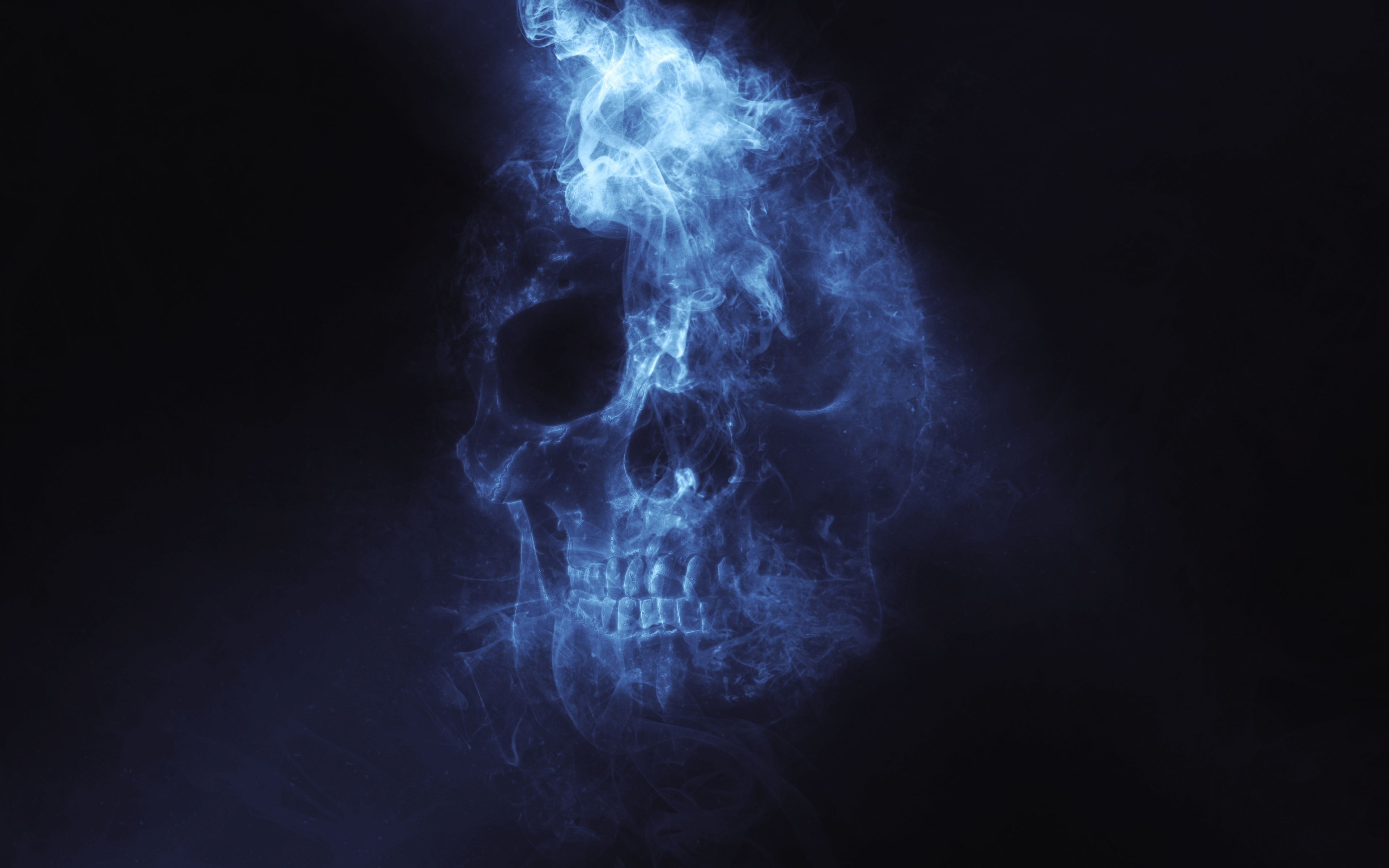 Skull, Smoke, Minimal, Wallpaper - Wallpaper , HD Wallpaper & Backgrounds