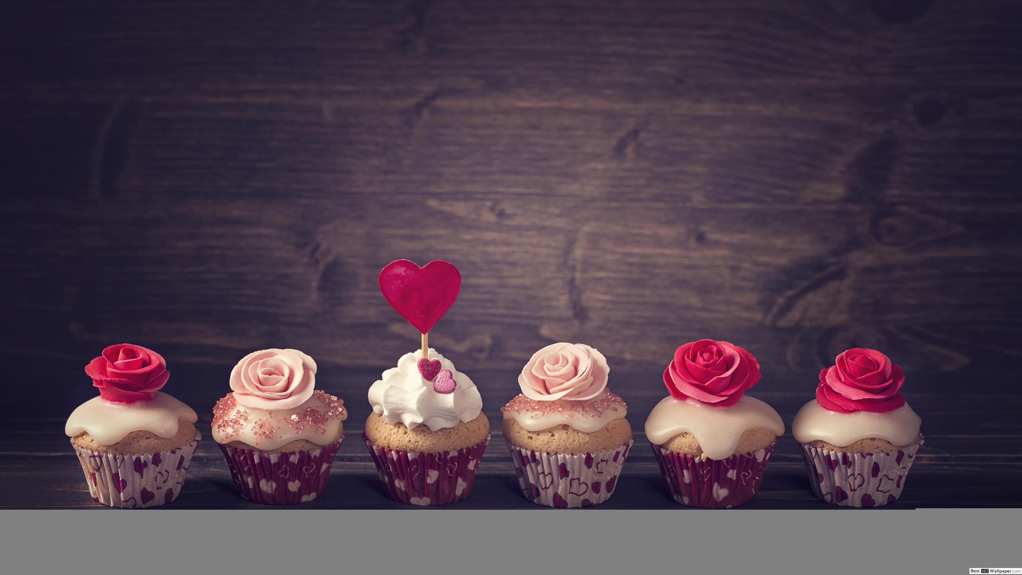 Uhd - Rose Cupcakes Background , HD Wallpaper & Backgrounds