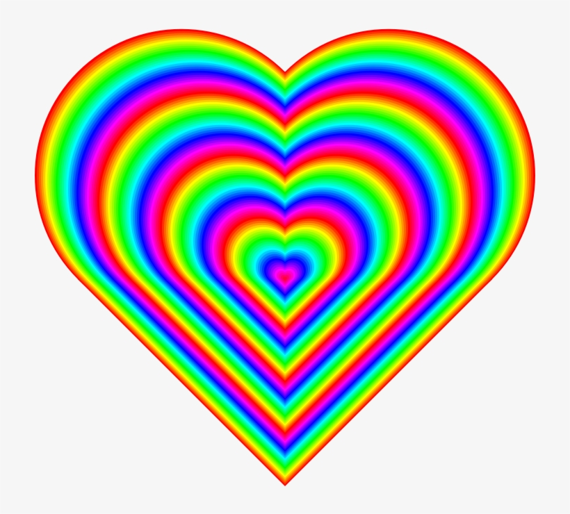 Images Of Rainbow Heart Wallpaper - Rainbow Love Heart Emoji , HD Wallpaper & Backgrounds