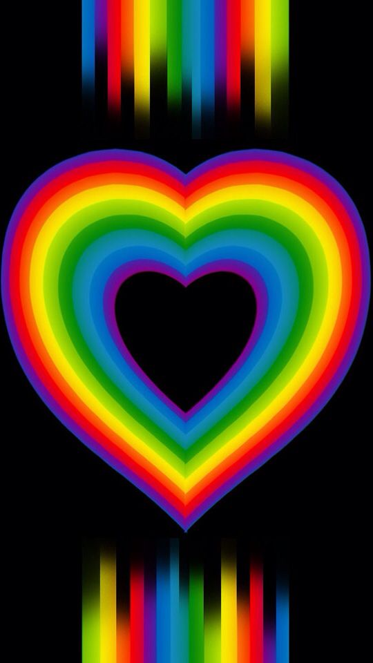 Rainbow Heart, Rainbow Connection, - Rainbow Colours Heart , HD Wallpaper & Backgrounds