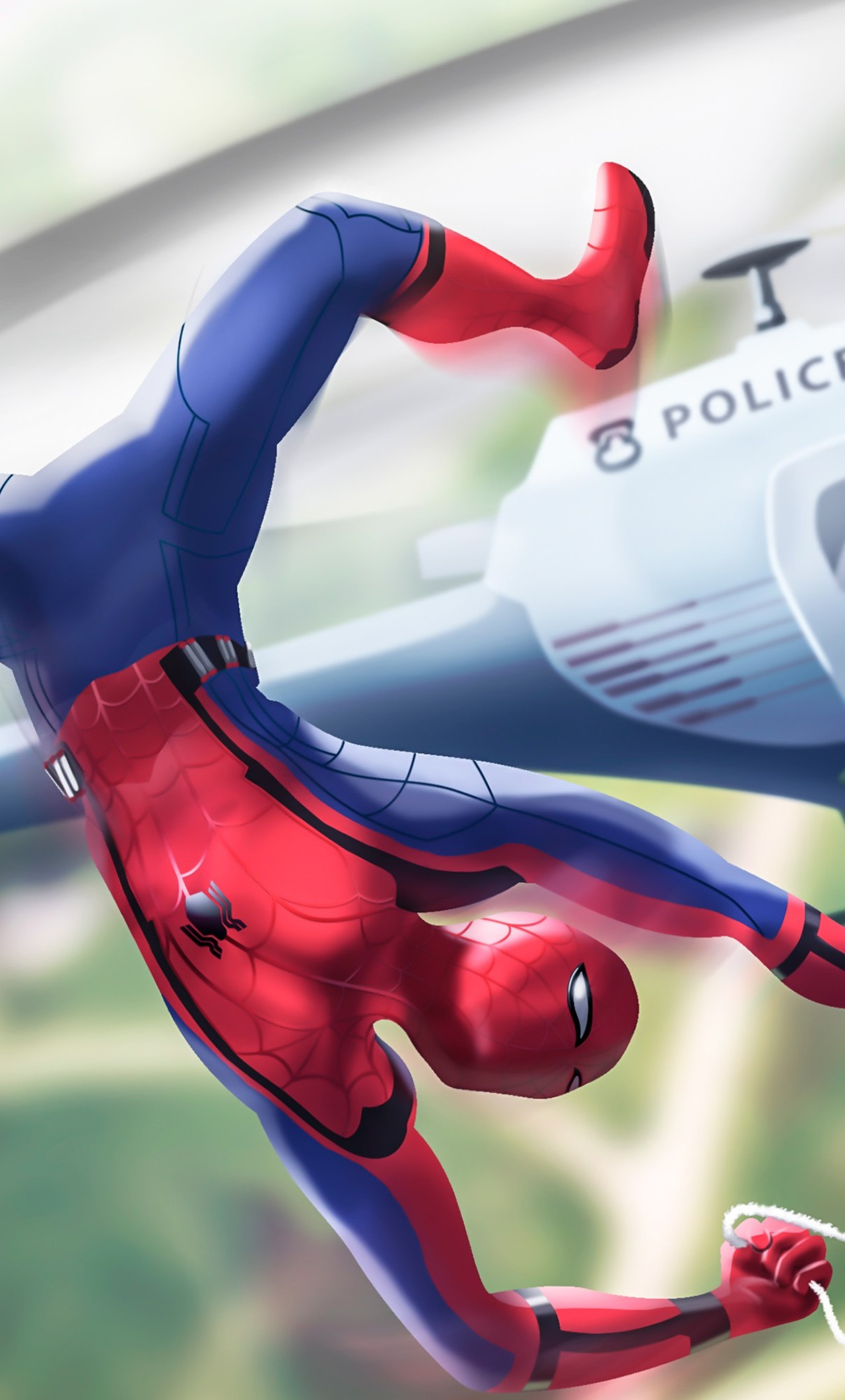 Temporary 1280x2120 Spiderman Homecoming Fan Art 4k - Spider Man Homecoming Fan Art , HD Wallpaper & Backgrounds