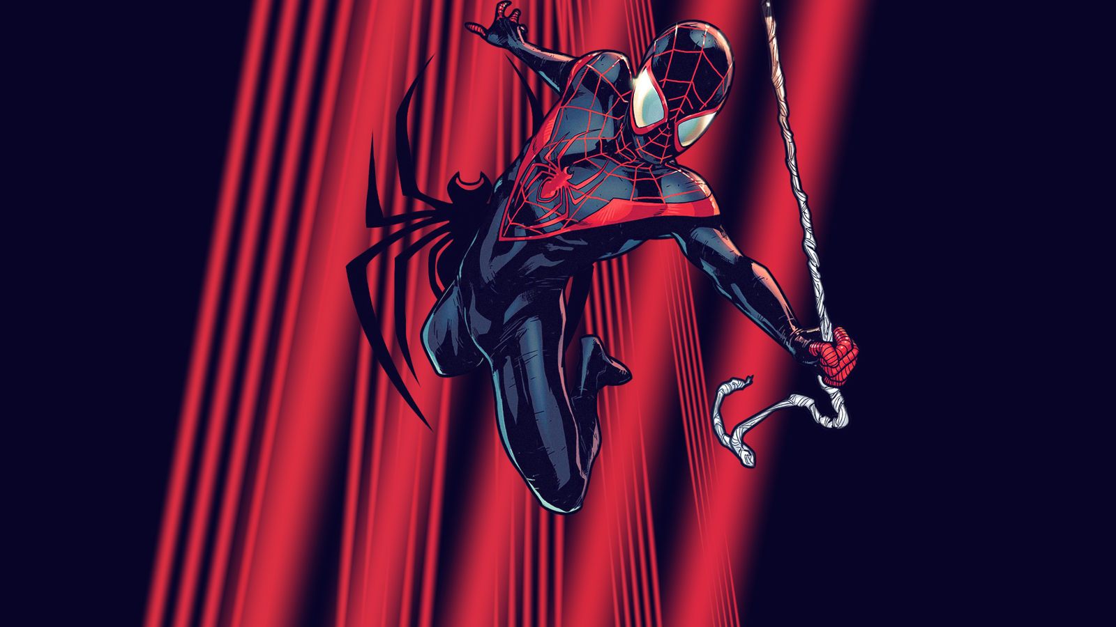 Super Movie Miles Morales Wallpaper - New Ultimate Spider Man Costume , HD Wallpaper & Backgrounds