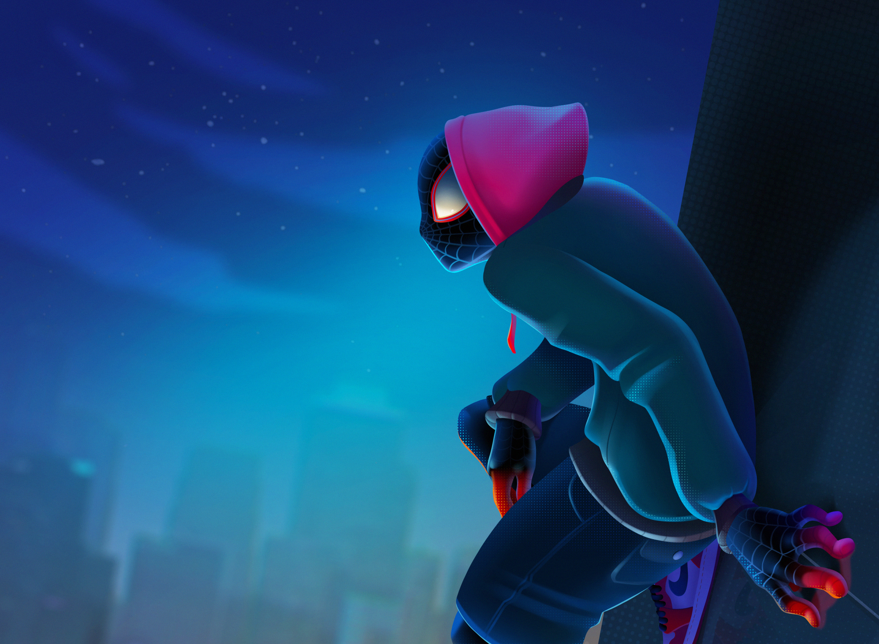 Desktop Mobiles Tablets - Spider Man Into The Spider Verse Wallpaper Mobile , HD Wallpaper & Backgrounds