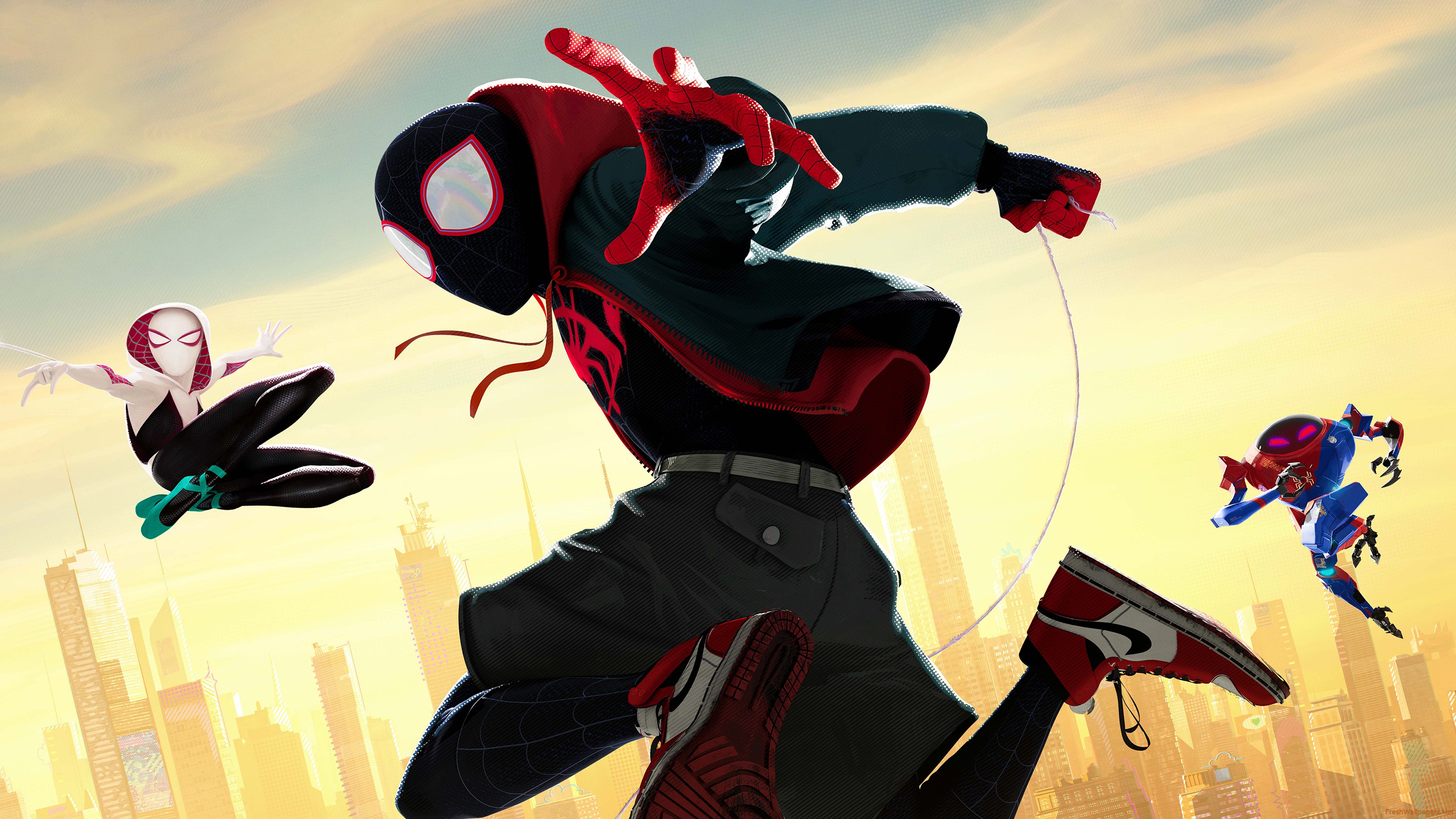Original Resolution - - Spider Man Into The Spider Verse , HD Wallpaper & Backgrounds