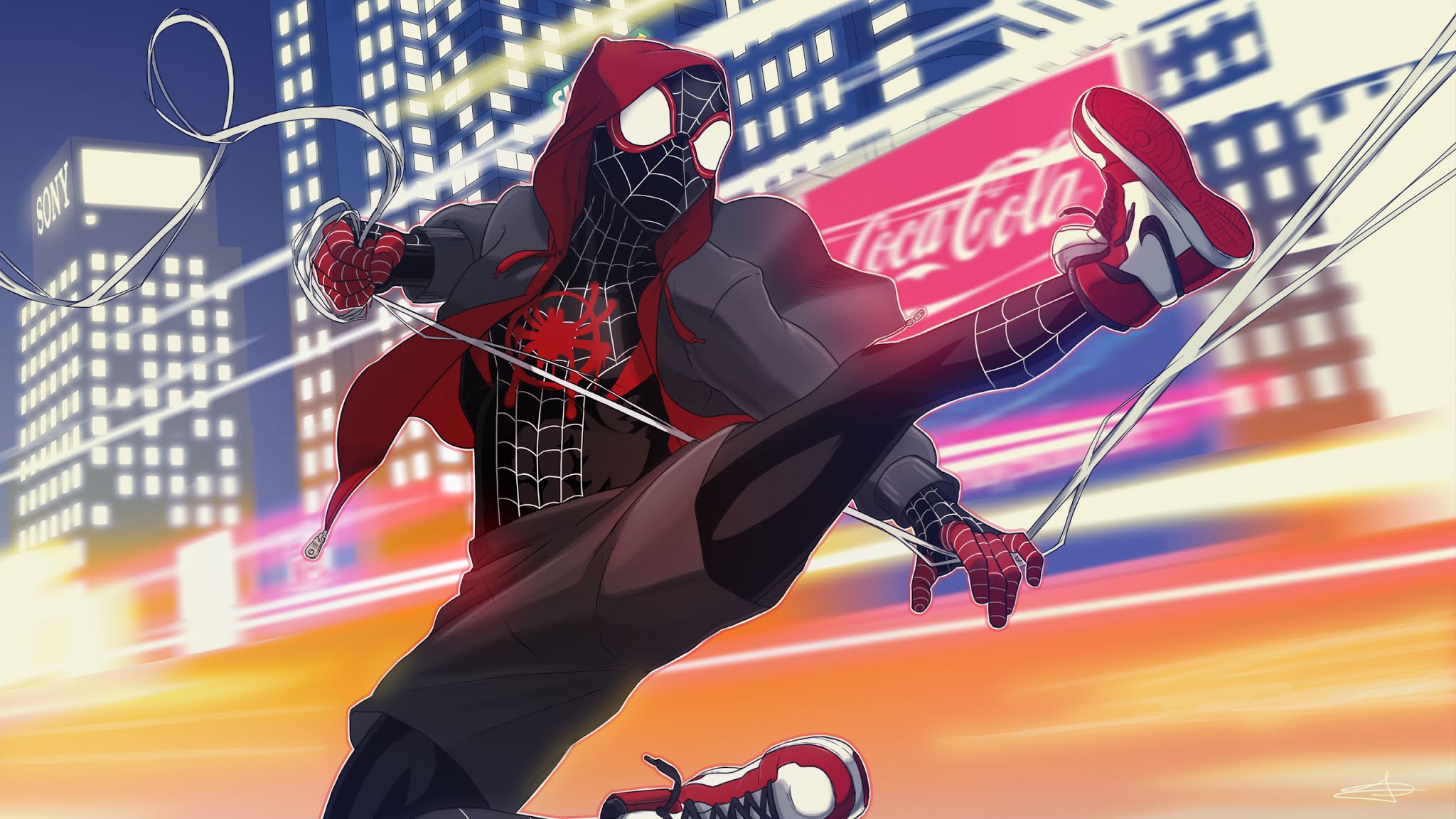 Miles Morales Spider Verse Wallpaper - Spider-man: Into The Spider-verse , HD Wallpaper & Backgrounds