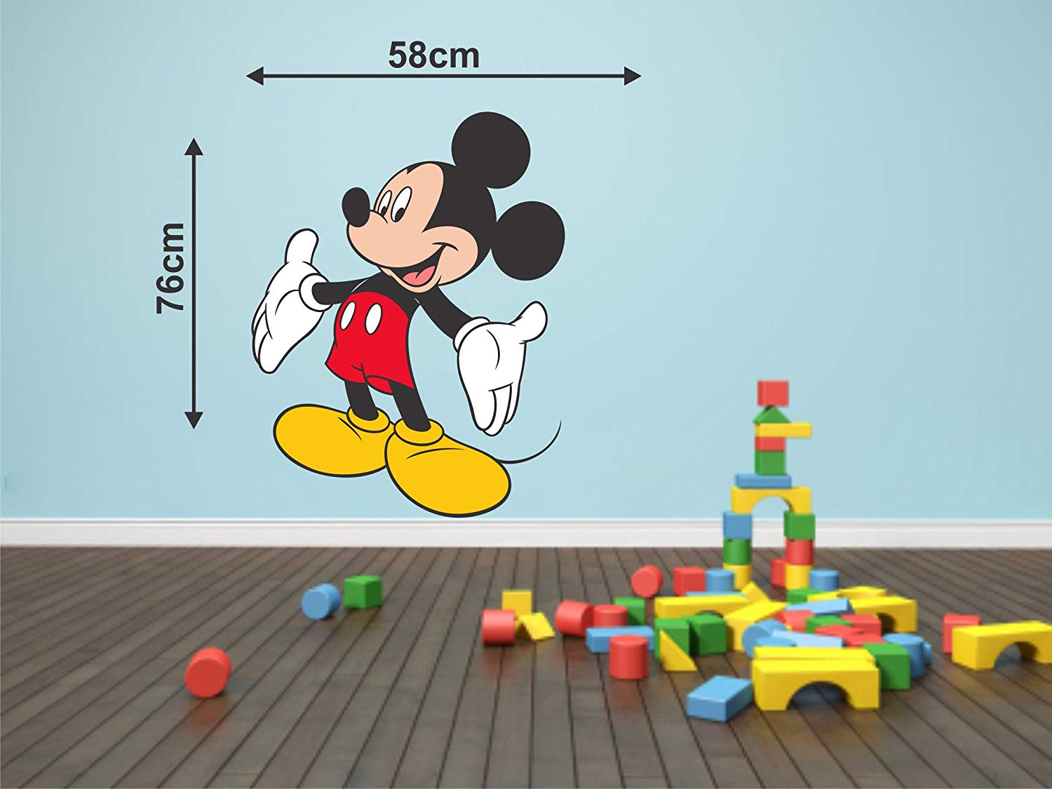 Buy Decor Kafe 'mickey Mouse' Wall Sticker Online At - Mickey Mouse , HD Wallpaper & Backgrounds