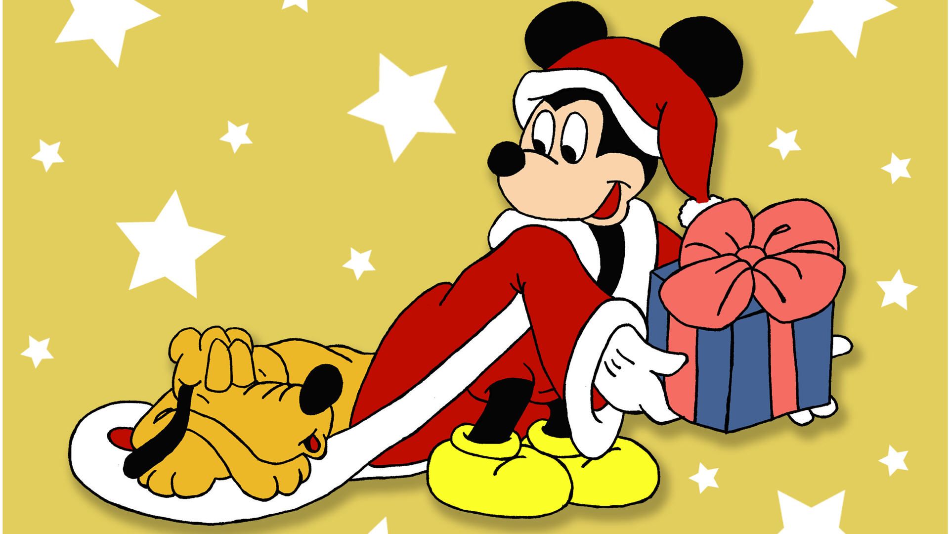 Wallpaper Mickey - Mickey Mouse Christmas , HD Wallpaper & Backgrounds