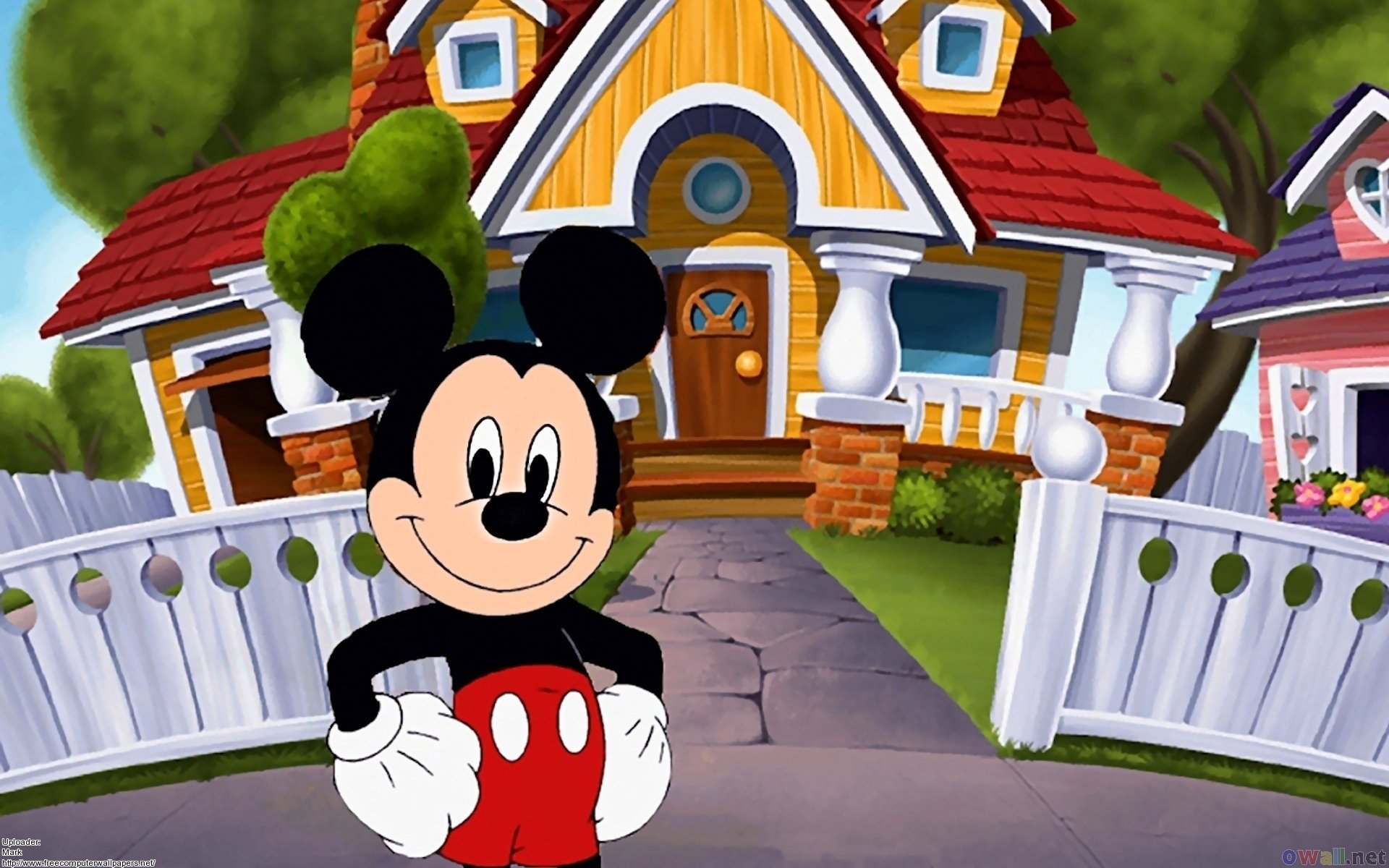 Hd Wallpaper - Mickey Mouse S House , HD Wallpaper & Backgrounds