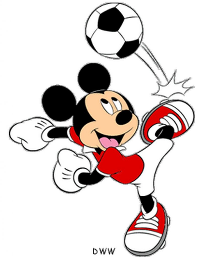 Mickey Mouse Football Picture - تلوين اطفال ميكي ماوس , HD Wallpaper & Backgrounds