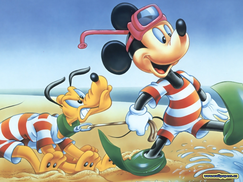 Mickey Mouse 3d - Mickey Fundo Do Mar , HD Wallpaper & Backgrounds