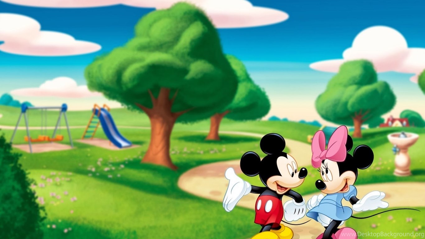Mickey And Minnie Mouse Background , HD Wallpaper & Backgrounds