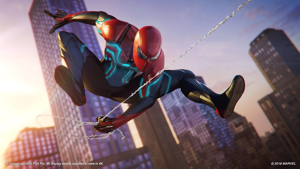 The Latest Addition To The Costume Wardrobe For Marvel's - Spider Man Ps4 Suits , HD Wallpaper & Backgrounds