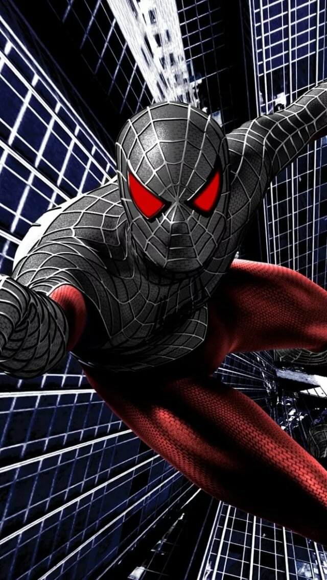 1920x1175px Black Suit Spiderman Wallpaper - Spiderman In Different Suits , HD Wallpaper & Backgrounds