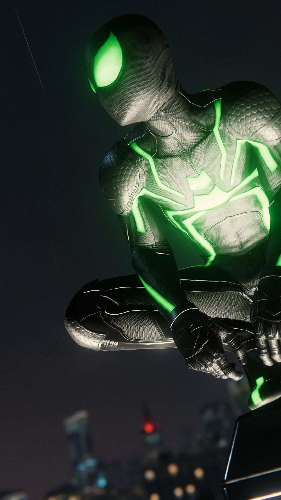 Dark Spider Man Iphone Wallpaper Spiderman Art, Spiderman - Spiderman Black And Green , HD Wallpaper & Backgrounds