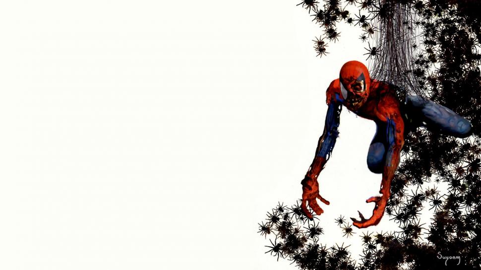 Spider-man White Zombie Spiders Hd Wallpaper - Marvel Zombie , HD Wallpaper & Backgrounds