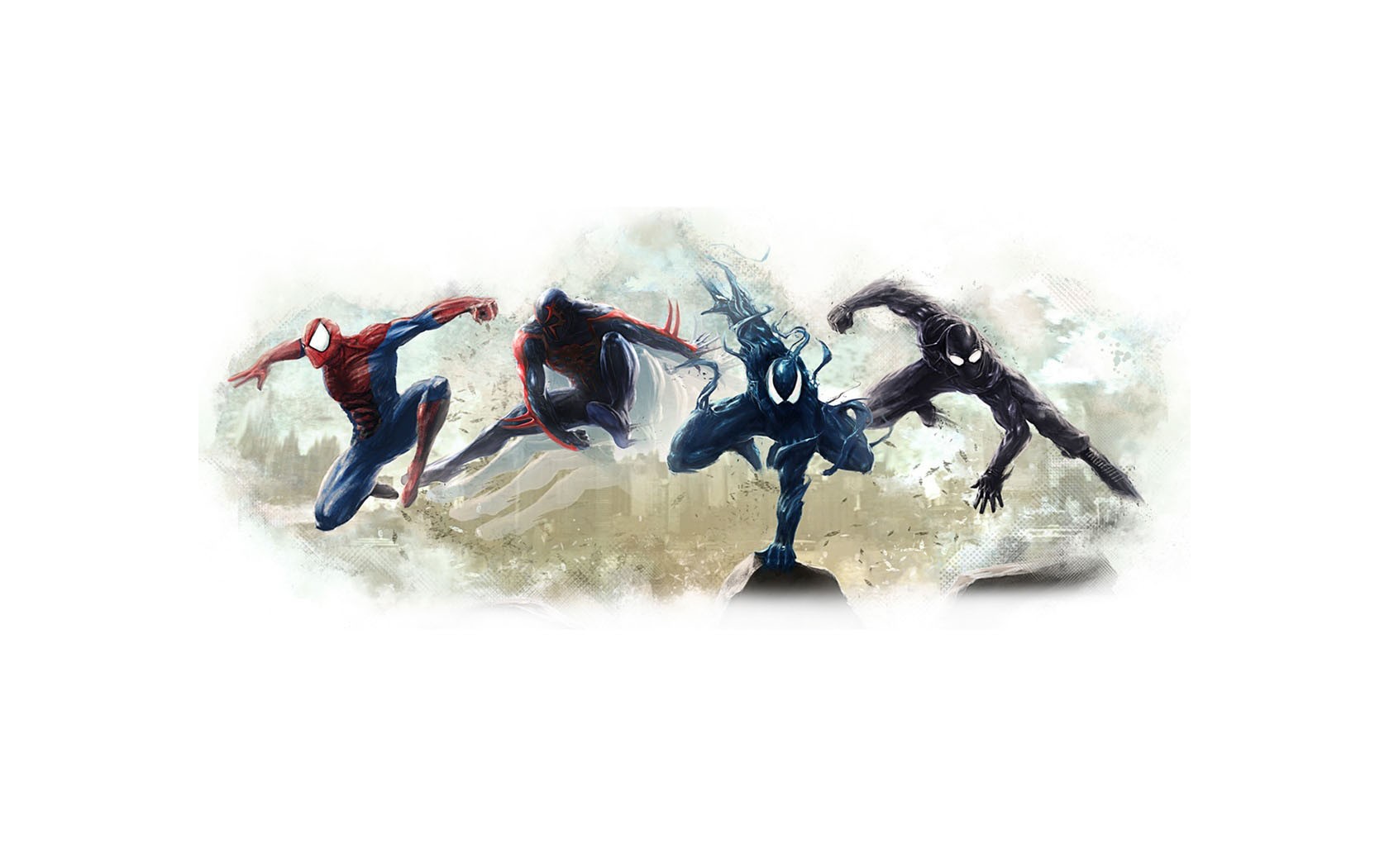 Wallpaper Venom - Spiderman Shattered Dimension Concept Art , HD Wallpaper & Backgrounds