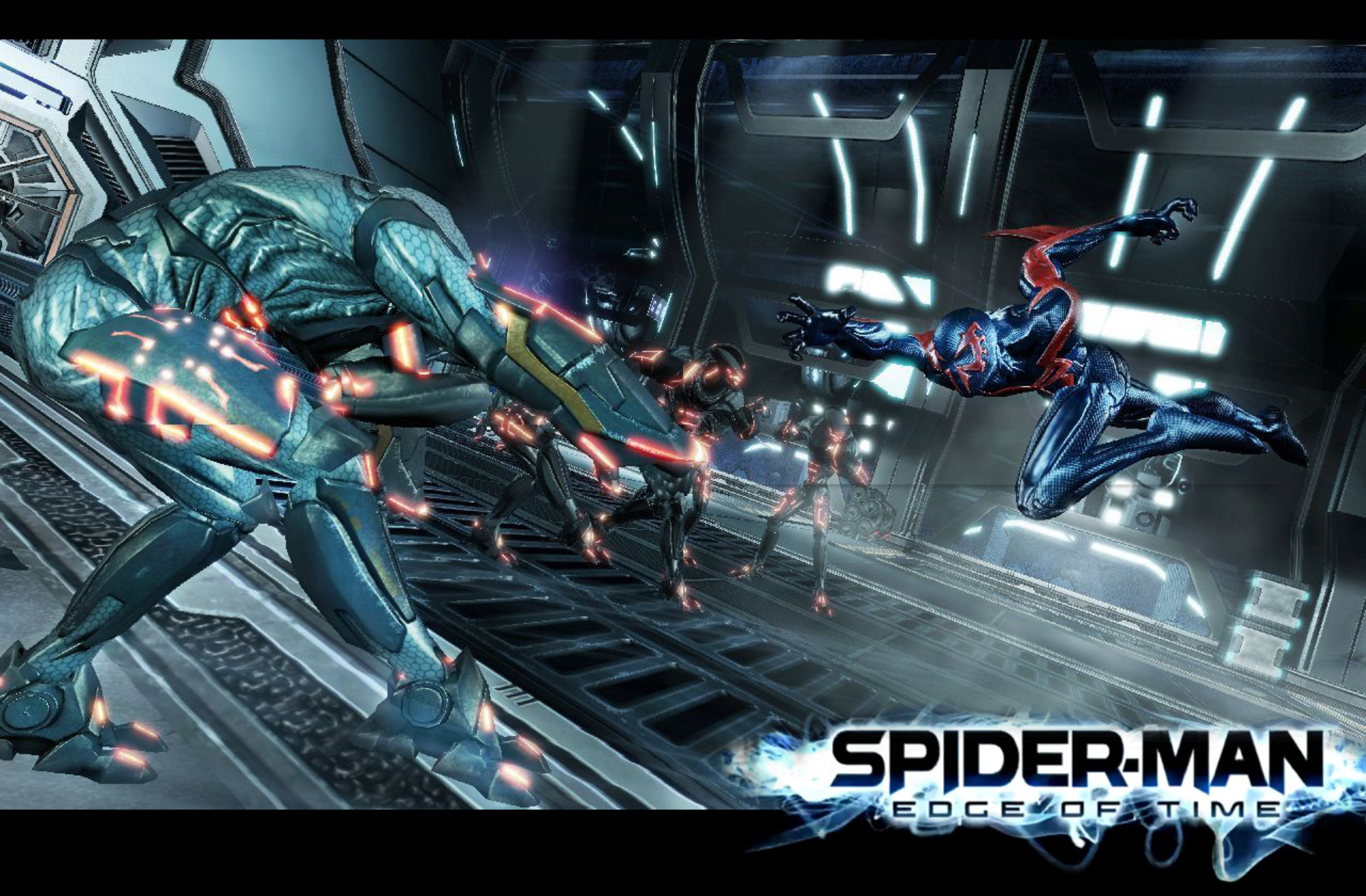 Spider-man 2099 Edge Of Time Background - Spider Man Edge Of Time Ps3 , HD Wallpaper & Backgrounds