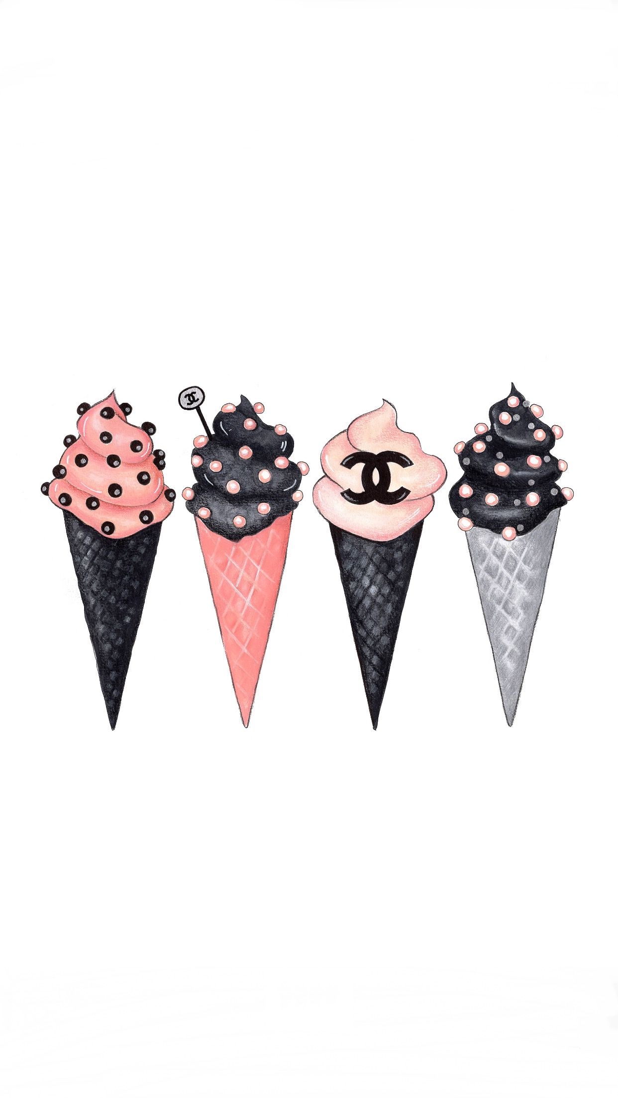 Sorvete Sorveteria Sempre Da Alegria ❥ - Chanel Ice Cream , HD Wallpaper & Backgrounds