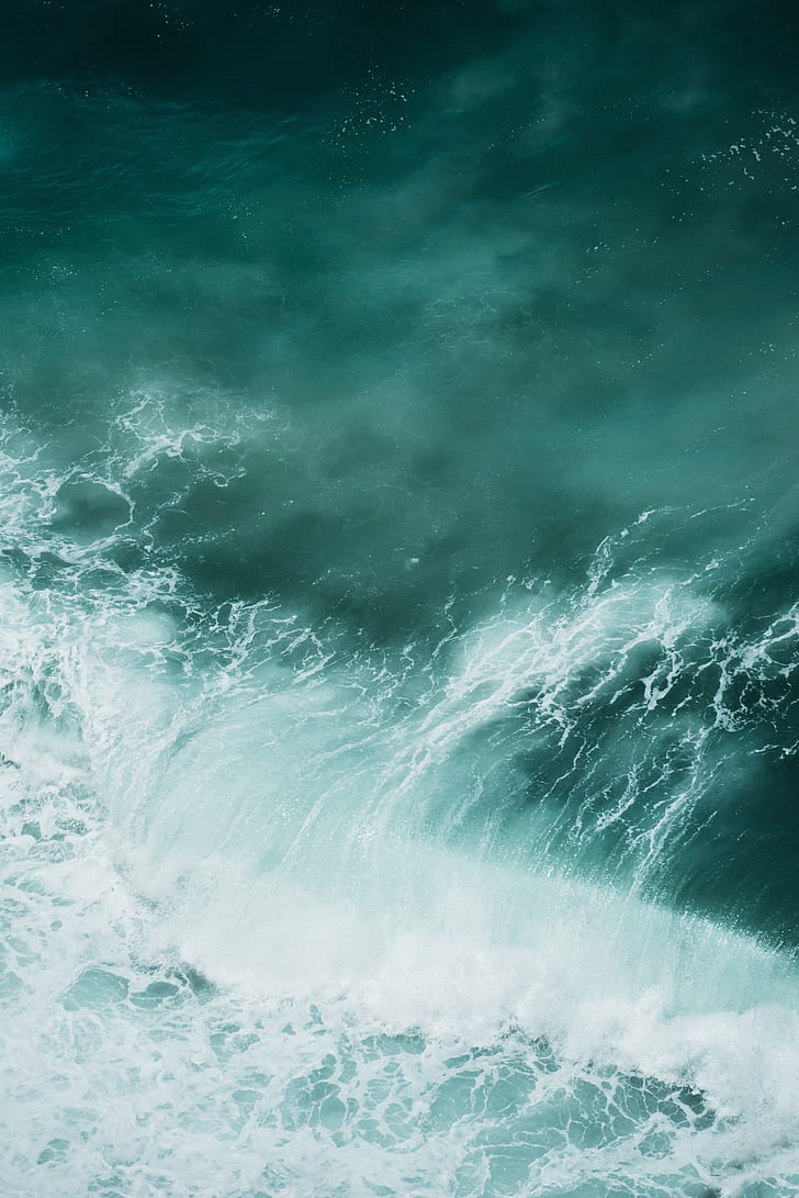 Sagres Ocean Wave, Seawaves Painting, Aerial, Aerial - Okyanus Telefon Duvar Kağıtları , HD Wallpaper & Backgrounds