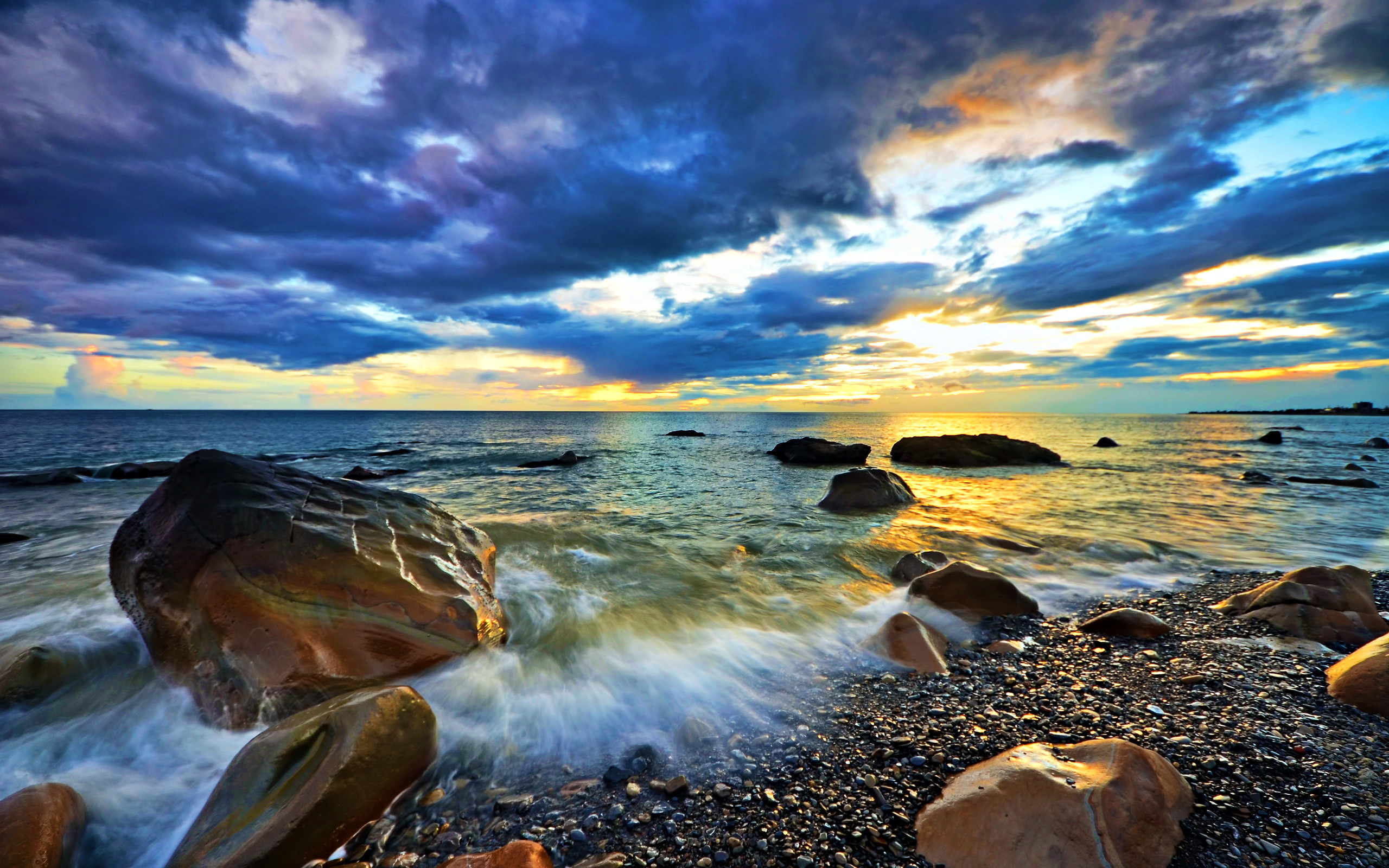 Storm And Sea Rocks , HD Wallpaper & Backgrounds