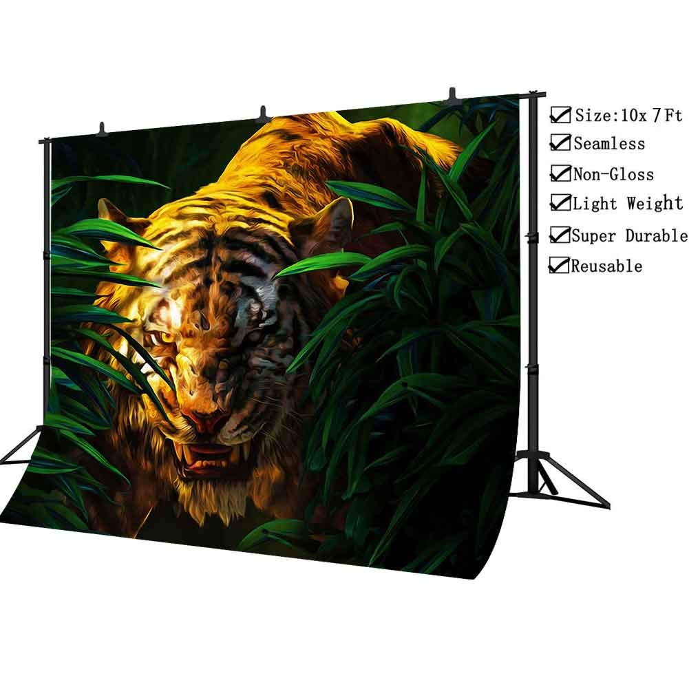 Phmojen Forest King Tiger Backdrop Jungle Adventure - Jungle Book 4k , HD Wallpaper & Backgrounds